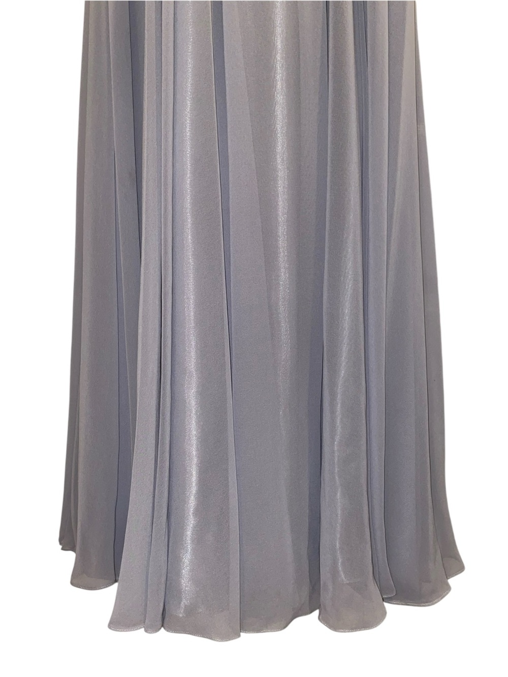 Strapless Grey-Blue Prom Evening Gown with Sweatheart Neckline and Corset Back - Picture 5 of 16